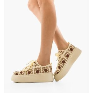 Sneakers dama Maxima Bej imagine
