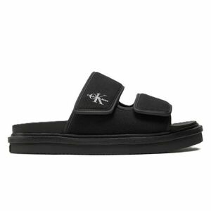 Papuci Calvin Klein DOUBLE BAR SANDAL MTL imagine