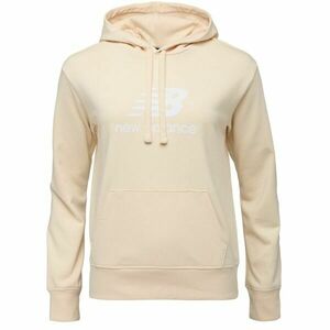 New Balance ESSENTIALS STACKED LOGO FRENCH TERRY HOODIE W Hanorac pentru femei, bej, mărime imagine
