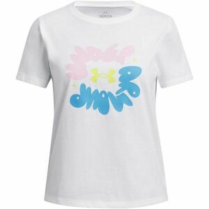 Under Armour BUBBLE WORDMARK Tricou de fete, alb, mărime XL imagine