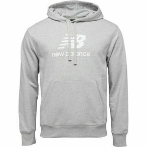 New Balance ESSENTIALS STACKED LOGO FRENCH TERRY HOODIE Hanorac bărbați, gri, mărime XXL imagine
