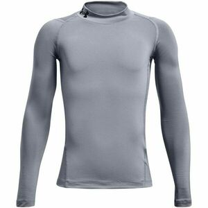 Under Armour HG ARMOUR MOCK Tricou compresiv pentru băieți, gri, mărime M imagine