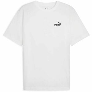 Puma ESSENTIALS RELAXED SMALL NO 1 LOGO TEE Tricou pentru bărbați, alb, mărime imagine