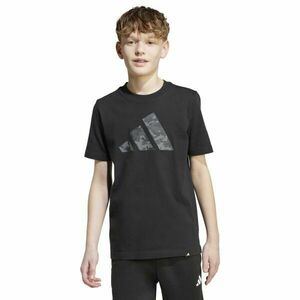 adidas CAMO LOGO TEE Tricou pentru băieţi, negru, mărime imagine