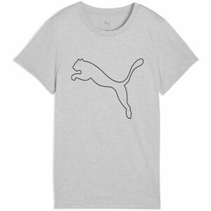Puma W TAD ESSENTIAL HEATHER LOGO TEE Tricou de damă, gri, mărime imagine