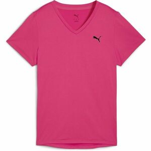 Puma W TAD ESSENTIAL VNECK TEE Tricou sport de damă, roz, mărime imagine