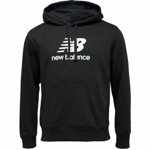 New Balance ESSENTIALS STACKED LOGO FRENCH TERRY HOODIE Hanorac bărbați, negru, mărime imagine