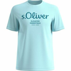 s.Oliver LOGO T-NOOS Tricou bărbați, albastru deschis, mărime imagine