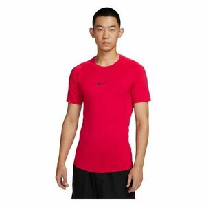 Nike M NP DF TIGHT TOP SS Tricou de antrenament pentru bărbați, roșu, mărime XXL imagine