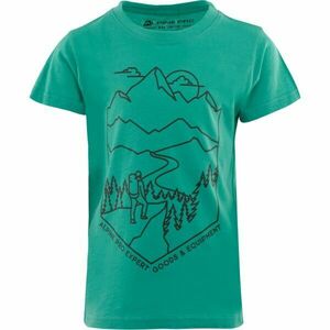 ALPINE PRO DEXO Tricou pentru copii, verde, mărime 140-146 imagine