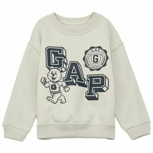 GAP LOGO ACT CREW Hanorac pentru copii, alb, mărime 5Y imagine