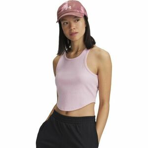 Under Armour RIVAL RIB TANK Maiou damă, roz, mărime M imagine