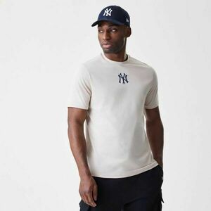 New Era NEW YORK YANKEES MLB LOGO Tricou de bărbați, bej, mărime imagine