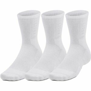 Under Armour 3-MAKER MID-CREW 3PK Șosete unisex, alb, mărime M imagine
