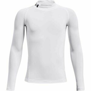 Under Armour HG ARMOUR MOCK Tricou compresiv pentru băieți, alb, mărime XL imagine