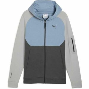 Puma TECH FULL ZIP HOODIE DK Hanorac pentru bărbați, gri închis, mărime imagine