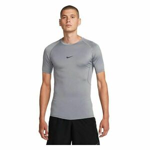 Nike M NP DF TIGHT TOP SS Tricou de antrenament pentru bărbați, gri, mărime XXL imagine