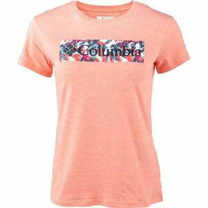 Columbia SUN TREK SS GRAPHIC TEE Tricou damă, somon, mărime imagine
