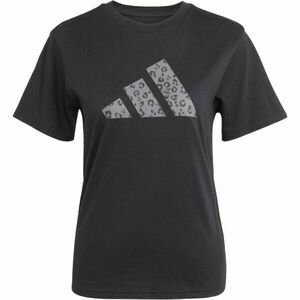 adidas ANIMAL TEE W Tricou pentru femei, negru, mărime imagine
