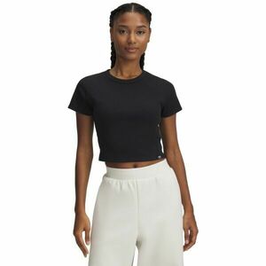Under Armour RIVAL RIB BABY TEE Tricou de damă, negru, mărime M imagine