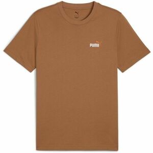 Puma ESSENTIALS 2COLOR SMALL NO 1 LOGO TEE Tricou bărbați, maro, mărime imagine