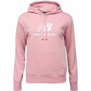 New Balance ESSENTIALS STACKED LOGO FRENCH TERRY HOODIE W Hanorac pentru femei, roz, mărime imagine