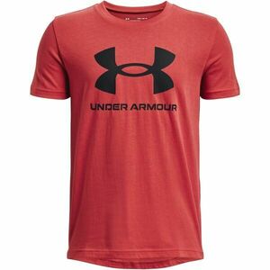Under Armour SPORTSTYLE LOGO SS Tricou de băieţi, roșu, mărime XL imagine
