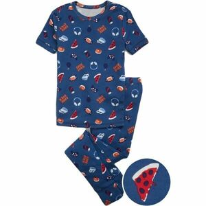 GAP PRINT Pijamale pentru băieți, albastru închis, mărime 10Y imagine