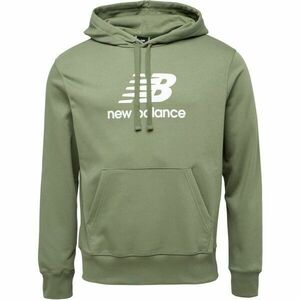 New Balance ESSENTIALS STACKED LOGO FRENCH TERRY HOODIE Hanorac bărbați, verde, mărime imagine