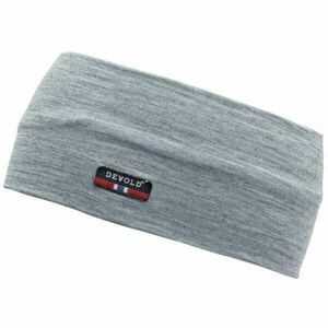 Devold BREEZE MERINO 150 HEADBAND Banderolă de lână, gri, mărime UNI imagine
