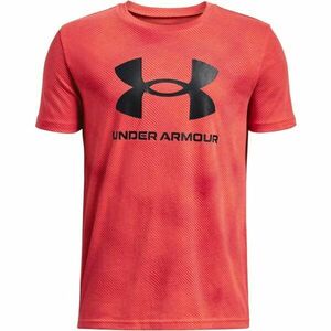 Under Armour SPORTSTYLE Tricou de băieți, roșu, mărime XS imagine