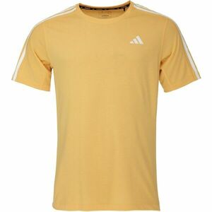 adidas OWN THE RUN 3-STRIPES Tricou alergare bărbați, galben, mărime XXL imagine