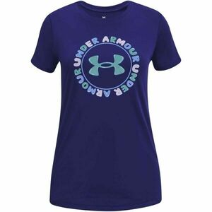 Under Armour TECH WORDMARK Tricou pentru fete, albastru, mărime L imagine