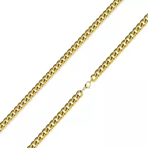 Lanț din oțel 316L – zale rotunde răsucite de culoare aurie, 3 mm - Lungime: 435 mm imagine