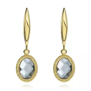Cercei din aur de 14K cu topaz natural imagine