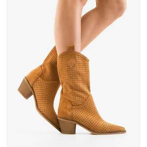 Botine dama Tersa Camel 2 imagine