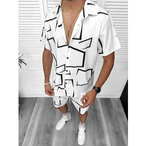 Compleu de vara camasa imprimeu + pantaloni 13273 D2-2.2 imagine