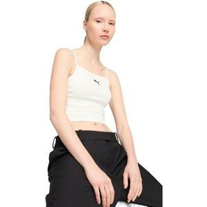 Maiou femei Puma Wardrobe Ess Ribbed Tank Top 62977102, S, Alb imagine