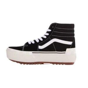 Tenisi femei Vans cu platforma Sk8-Hi Stacked VN0A4BTW5ZN1, 39, Negru imagine