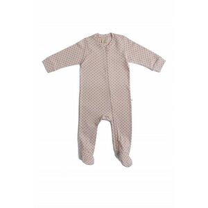 Pijama de bumbac organic cu botosei si fermoar imagine