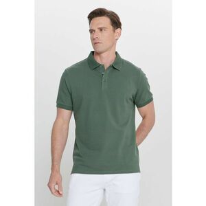 Tricou polo slim fit de bumbac imagine