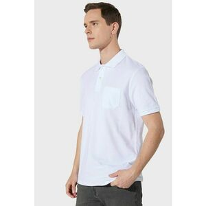 Tricou polo de bumbac pique cu buzunar pe piept imagine