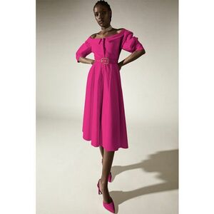 Rochie midi cu decolteu pe umeri Melody imagine