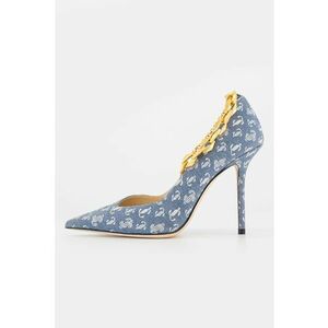 Pantofi cu varf ascutit si broderie logo Diamond imagine