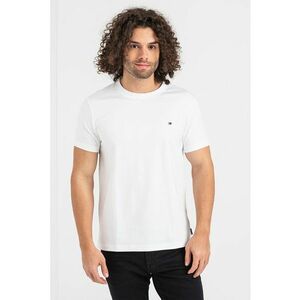Tricou slim fit cu decolteu la baza gatului imagine
