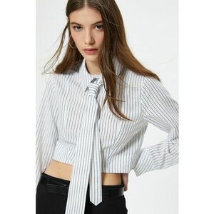 Camasa crop cu cravata imagine