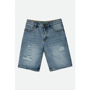 Pantaloni scurti de denim cu aspect decolorat imagine
