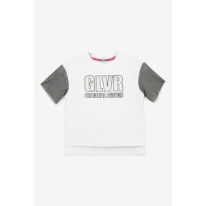 Tricou asimetric cu imprimeu logo imagine