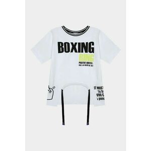 Tricou asimetric cu maneci cazute imagine