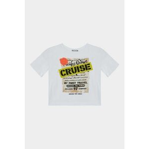 Tricou de bumbac cu imprimeu text imagine